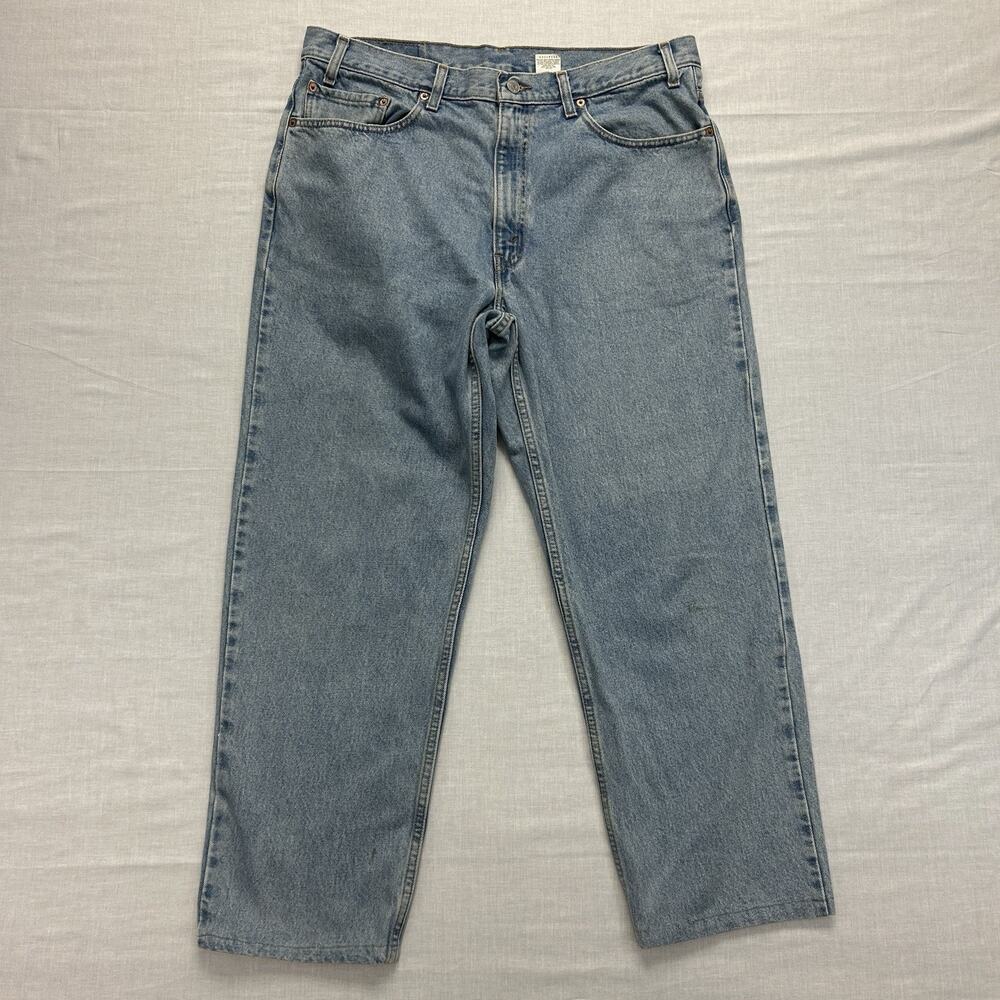 Vintage Levi's 550 Relaxed Fit Jeans Mens 38x28 Light Wash Denim Y2k 2000s Denim